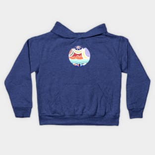 Day at the Beach Tee Kids Hoodie